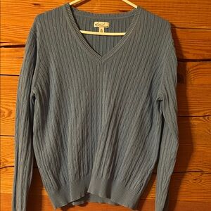 Kim Rogers Slate V-Neck Sweater